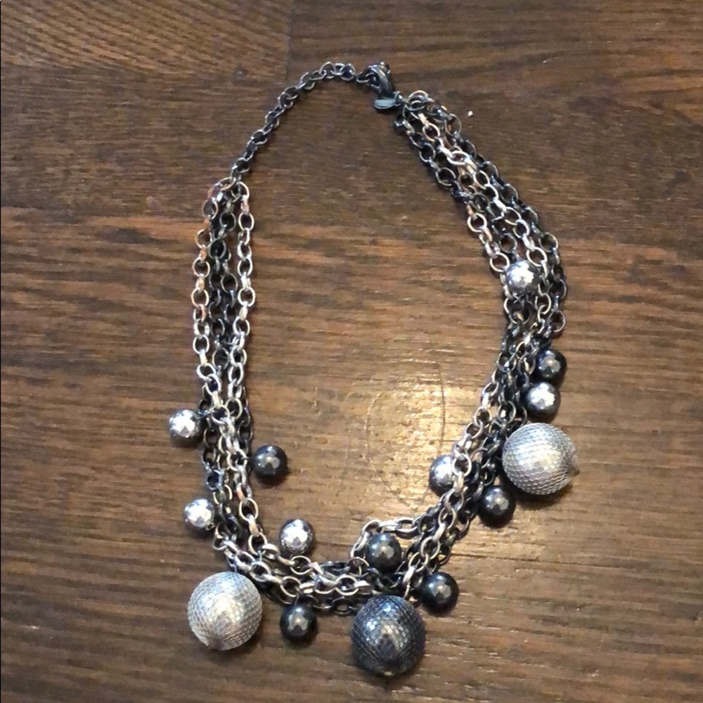 Silver necklace from Express